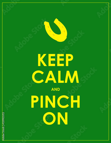 Plakat na zamówienie keep calm banner for St. Patrick's day