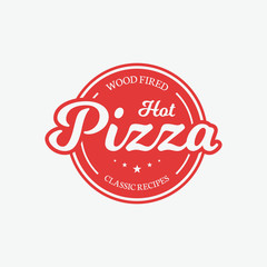 Wall Mural - Pizza Label