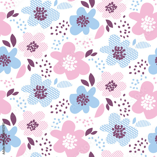 Tender color abstract flora...