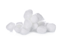 Cotton Wool On White Background