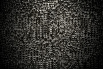 Crocodile leather texture background. Macro shot. Stock image.