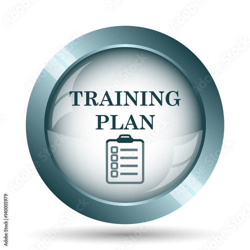 Training plan icon illustrazione Stock Adobe Stock