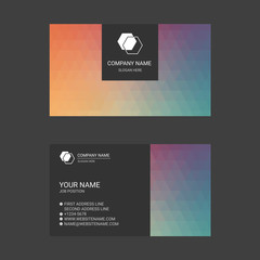 Poster - Colorful Abstract Business Card Templates