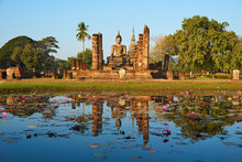 Sukhothai Historical Park, World Heritage Site In Thailand.
