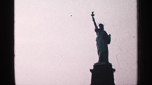 1964: The Statue Of Liberty Displayed In Shadow NEW YORK CITY