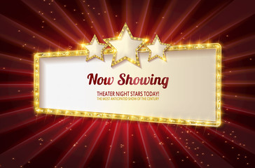 Wall Mural - showtime retro signs