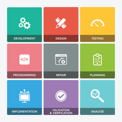 SOFTWARE ENGINEERING ICON SET