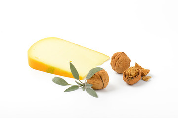 Sticker - gouda cheese with walnuts and sage