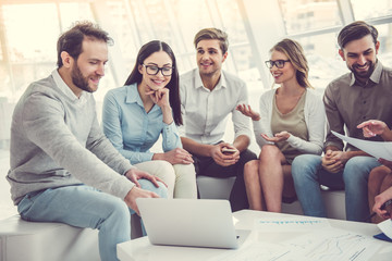 Wall Mural - Business people working