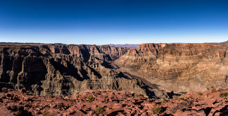 Sticker - Panoramic view of Grand Canyon West Rim and Colorado River - Arizona, USA