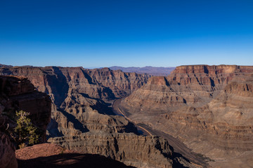 Sticker - Panoramic view of Grand Canyon West Rim and Colorado River - Arizona, USA