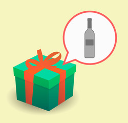 Present with a bottle of wine