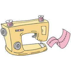 Poster - retro sewing machine