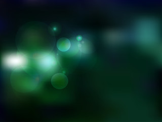 green bokeh abstract light background. Vector illustration