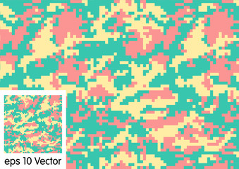Wall Mural - seamless, camouflage pattern vector