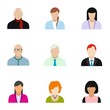 © juliars - Avatar icons set, flat style