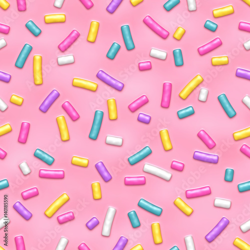 Fotomural Seamless pattern with many decorative sprinkles