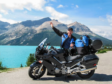 Motorcycle Touring In The Rockies, Canada