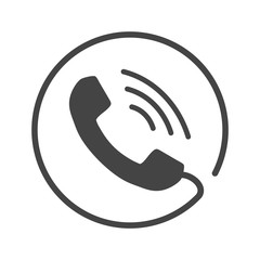 phone icon vector, contact, support service sign isolated on white background. telephone, communicat