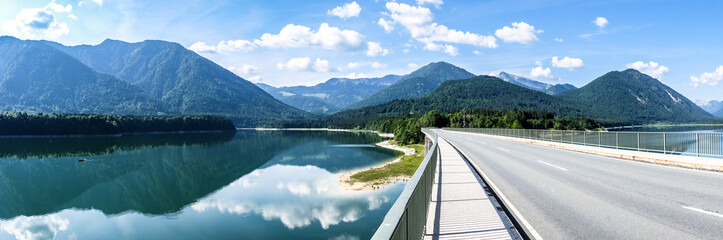 Canvas Print - sylvenstein lake