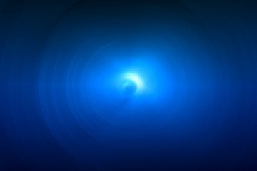 Wall Mural - blue circular glow wave. lighting effect abstract background.