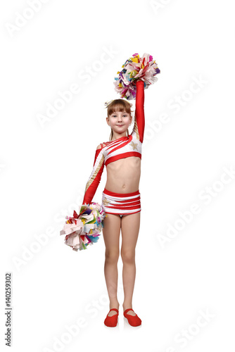 Cheerleader hands between legs — img 8