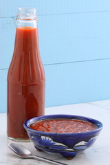 Wall Mural - Artisan made red hot sauce