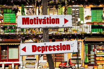 Poster - Schild 217 - Depression