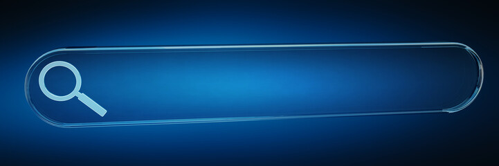 Wall Mural - digital web address search bar 3d rendering