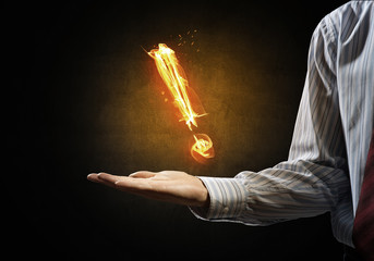 Aufkleber - Fire exclamation mark