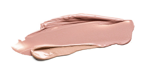 smear paint of cosmetic and beauty products