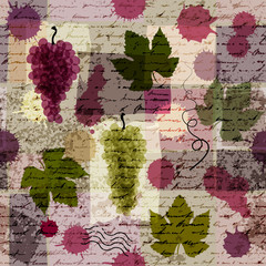 Aufkleber - vintage wine background