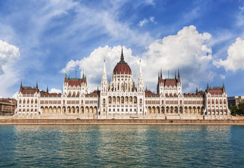 Wall Mural - Building of the Hungarian parliament in Budapest, Hungary