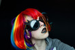 © nanihta - Retrato de una chica joven disfrazada de punk