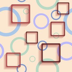 Fototapete - texture with figures arranged in one another.
