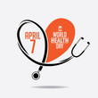 World Health Day design. EPS 10 vector.