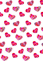 Poster - heart pattern