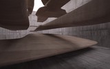 Fototapeta  - Empty dark abstract brown concrete smooth interior . Architectural background. 3D illustration and rendering