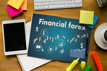 Poster - Financial forex Stock market, financial, business Candle stick graph chart