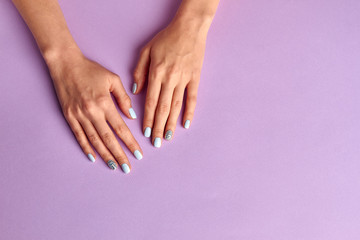 Fotomurales - Bright design of manicure.