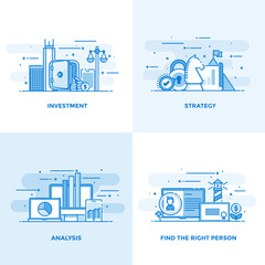 Poster - flat line designed concepts 7