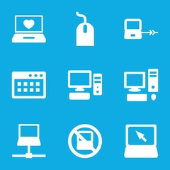 Leinwandbilder - Set of 9 pc filled icons