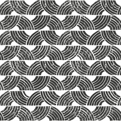 Wall Mural - seamless tribal pattern with grunge effect. hand drawn background. eps10 vector illustration in lino