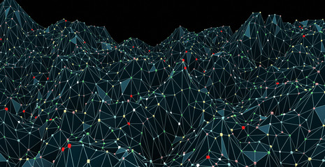 Fototapete - Abstract digital concept background 