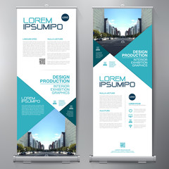 Business Roll Up. Standee Design. Banner Template.