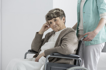 Wall Mural - Woman in retirement club