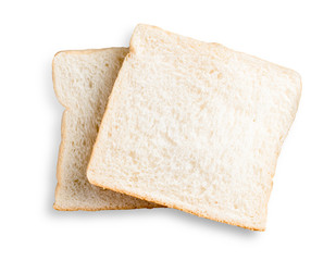 Sticker - sliced bread isolated on white background