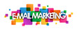 E-MAIL MARKETING Vector Letters Icon