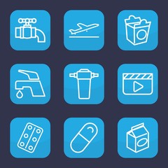 Sticker - Set of 9 outline take icons