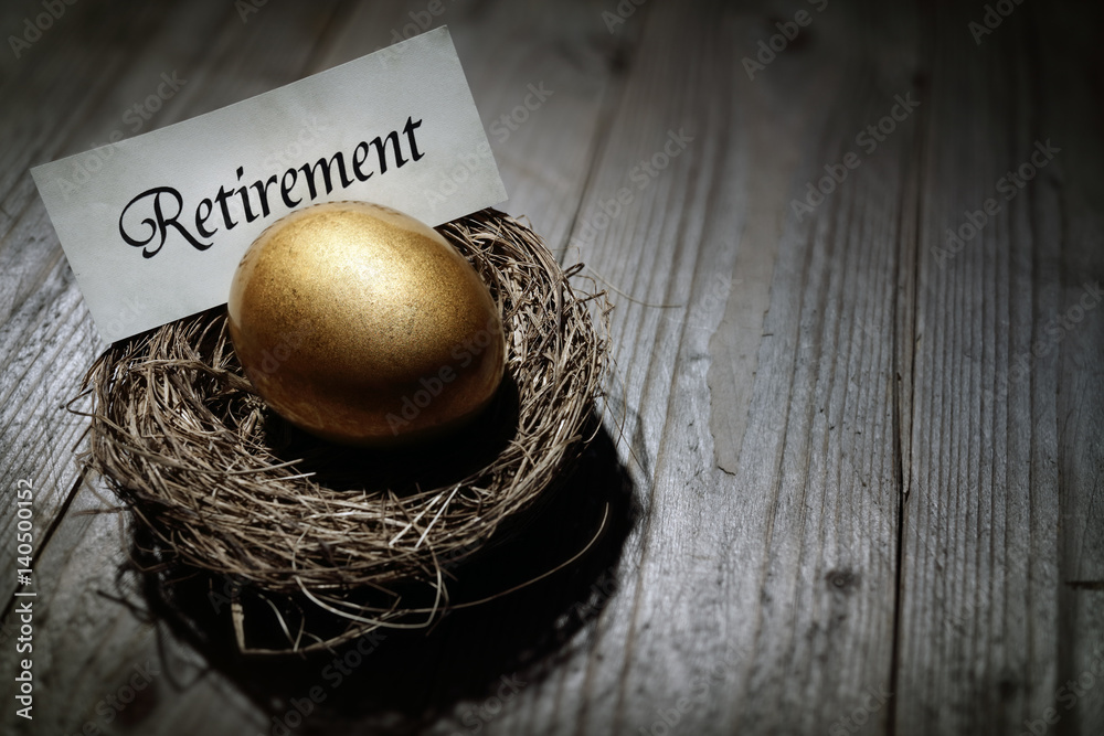 Golden nest egg retirement savings